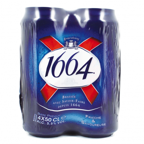 1664 5,5° canette (6 packs de 4 x 50cl)