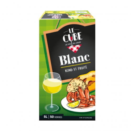 Le Cube Blanc 11° vin d'Espagne