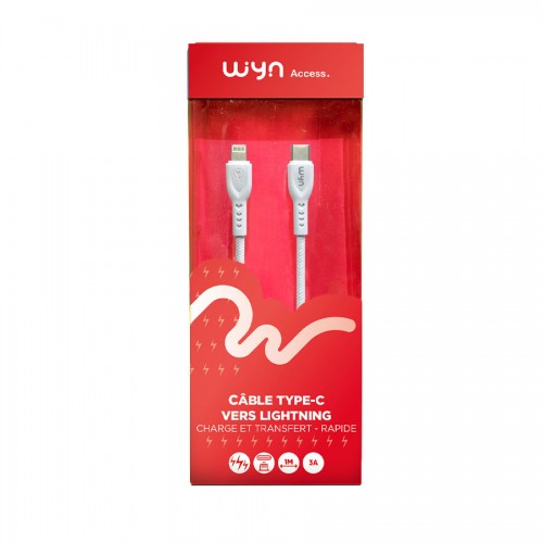 Câble Fast Type-C vers Lightning...