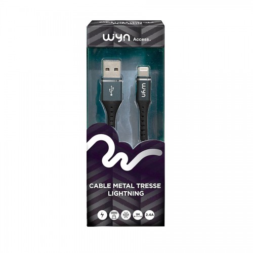 Câble Métal tressé Lighting (réf.W9)