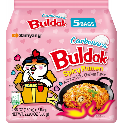 Buldak RAMEN Poulet Carbo (lot de 5)
