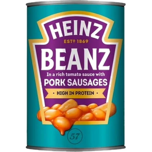 HEINZ PORK SAUSAGES Baked Beans...