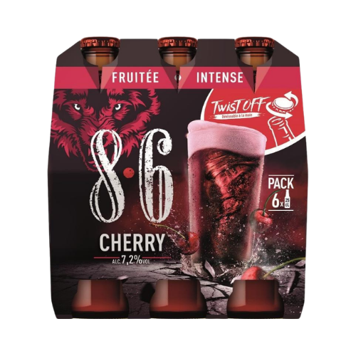 8,6 CHERRY 7,2° (4 packs de 6 x 25cl)