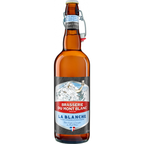MONT BLANC Bière LA BLANCHE 4,7° 75cl