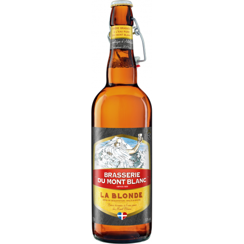 MONT BLANC Bière LA BLONDE 5,8° 75cl