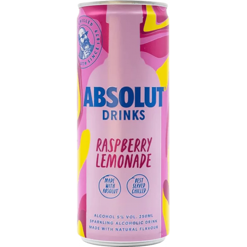 ABSOLUT Framboise canette 5°