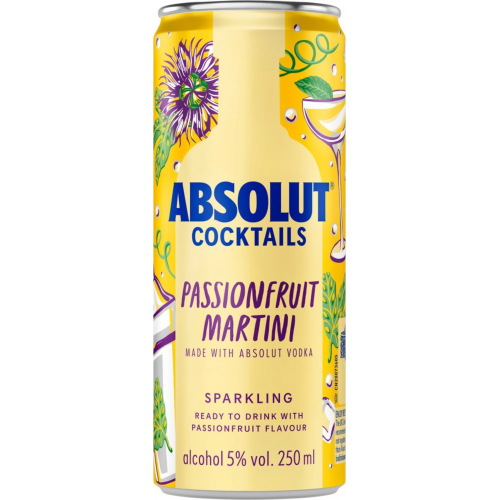 ABSOLUT Fruit de la Passion canette 5°